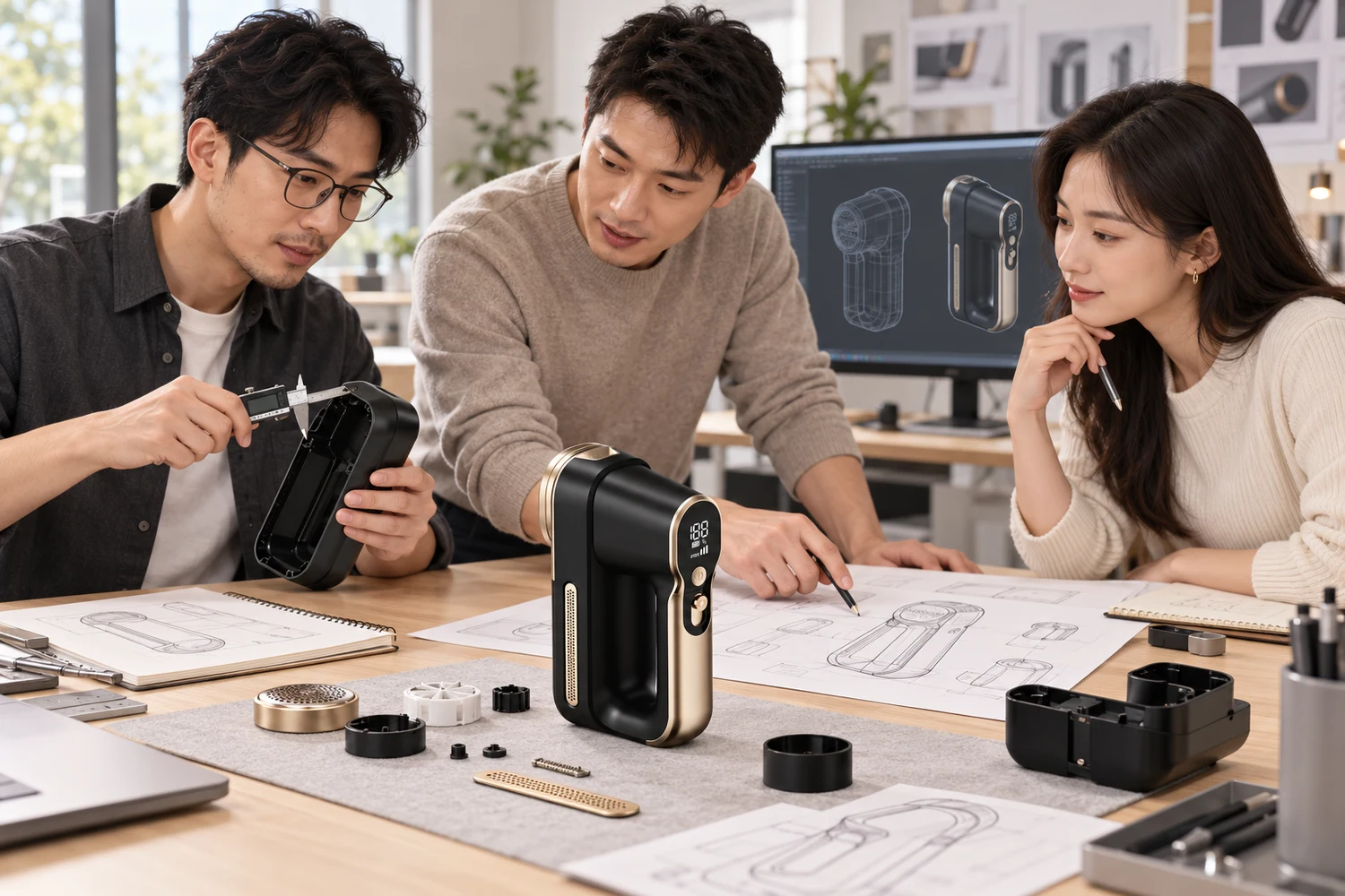 F20 development team review · Illustrative scene